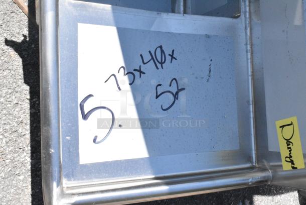 BRAND NEW SCRATCH AND DENT! Regency 600S1162018R Stainless Steel Single Bay Sink w/ Right Side Drain Board. No Legs. - Image 3 of 5