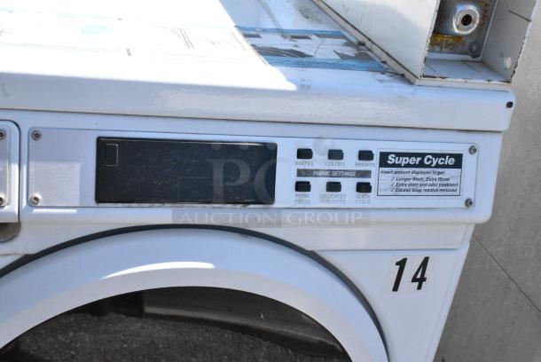 Maytag MHN30PDBWW0 Metal Commercial Coin Operated Front Load Washer. - Image 3 of 7