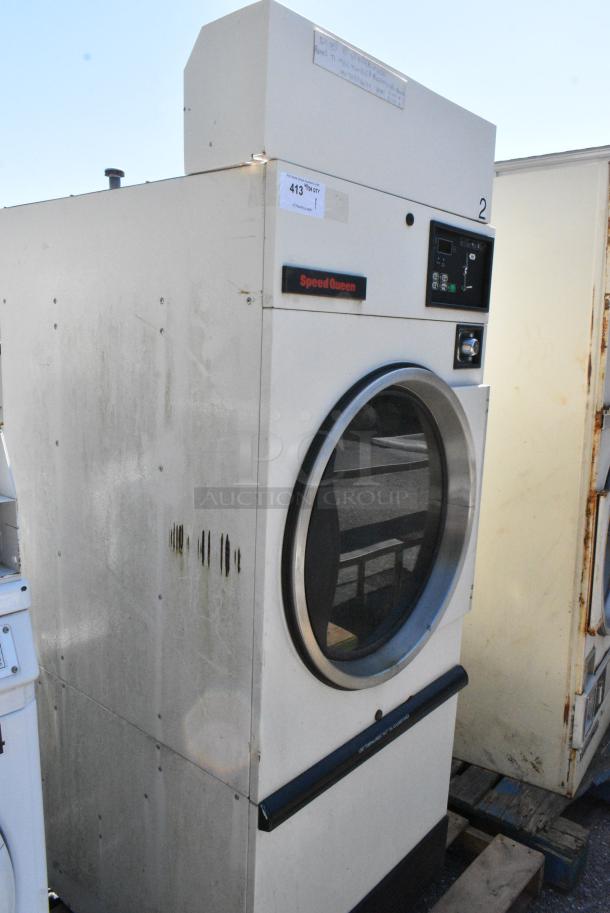 Speed Queen Metal Commercial Coin Operated Front Load Dryer. - Image 1 of 6