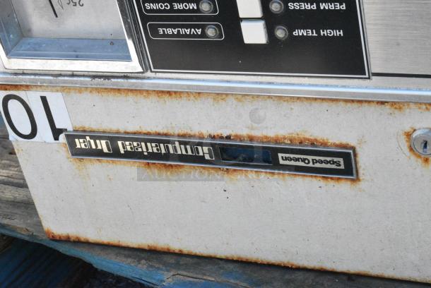 Speed Queen Metal Commercial Coin Operated Front Load Dryer. - Image 3 of 5