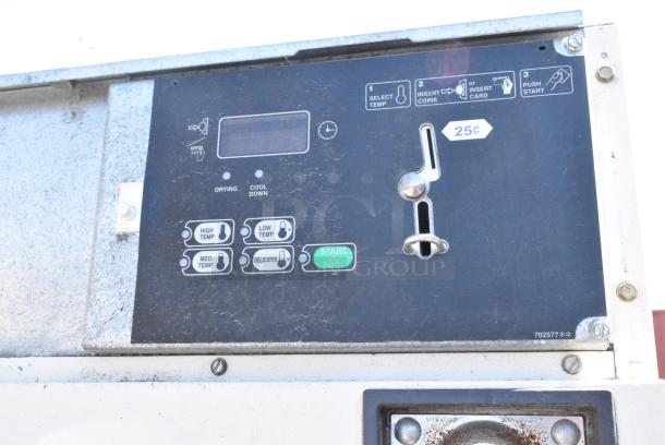Speed Queen Metal Commercial Coin Operated Front Load Dryer. - Image 3 of 4