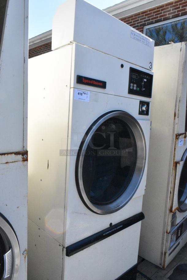 Speed Queen Metal Commercial Coin Operated Front Load Dryer. - Image 1 of 6