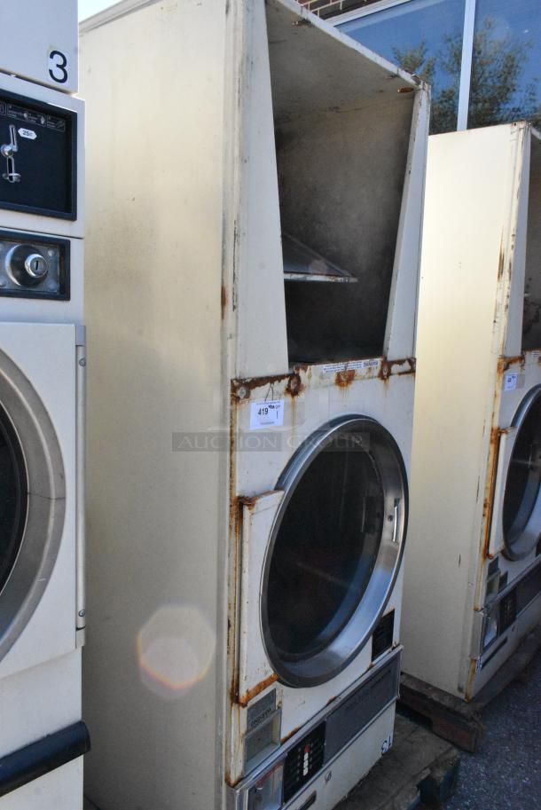 Speed Queen Metal Commercial Coin Operated Front Load Dryer. - Image 1 of 6