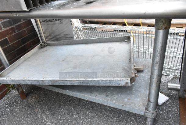 Stainless Steel Table w/ Metal Under Shelf and Contents Including Grease Hood Filters - Image 4 of 4