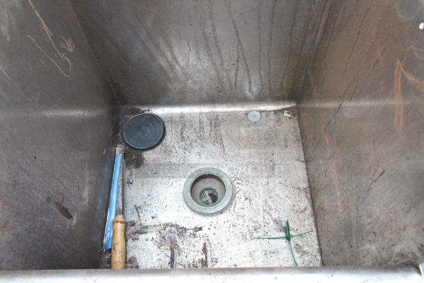 Stainless Steel Single Bay Sink w/ Faucet and Handles. - Image 4 of 4