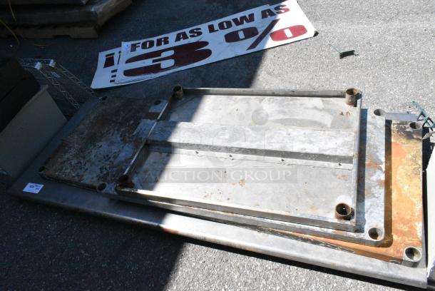 ALL ONE MONEY! Lot of 4 Items; 1 Stainless Steel Tabletop and 3 Metal Under Shelves. - Image 2 of 6
