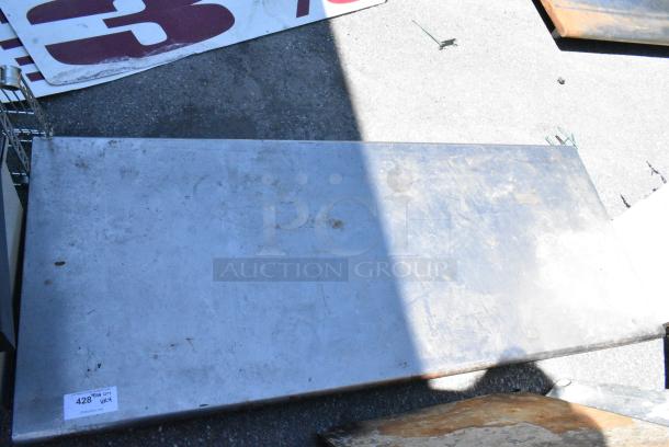 ALL ONE MONEY! Lot of 4 Items; 1 Stainless Steel Tabletop and 3 Metal Under Shelves. - Image 6 of 6