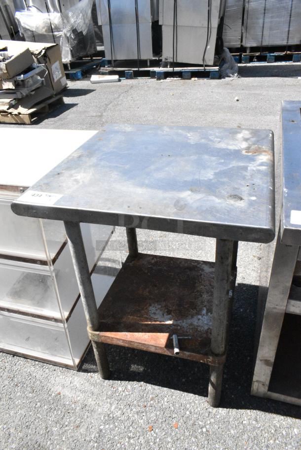 Stainless Steel Table w/ Metal Under Shelf. - Image 2 of 4