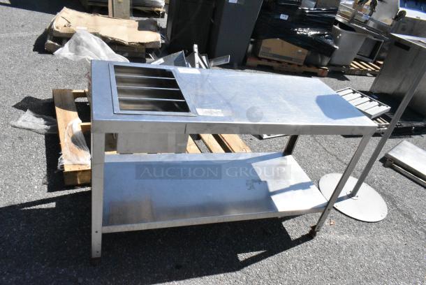 Stainless Steel Table w/ Well and Under Shelf. - Image 1 of 5