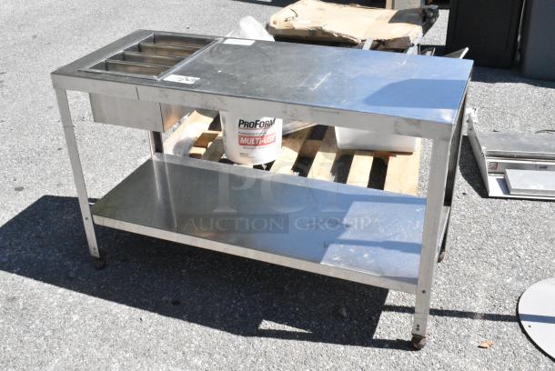 Stainless Steel Table w/ Well and Under Shelf. - Image 2 of 5
