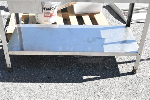 Stainless Steel Table w/ Well and Under Shelf. - Image 4 of 5