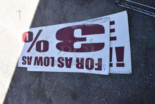2 Signs. 2 Times Your Bid! - Image 2 of 4
