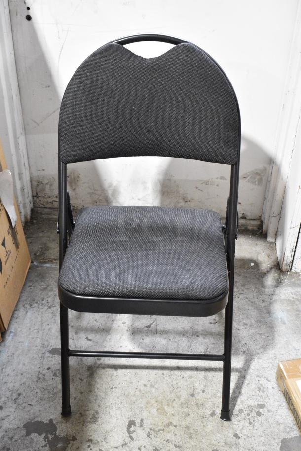BRAND NEW SCRATCH AND DENT! HFOF-8088BL Folding Chair - Image 1 of 5