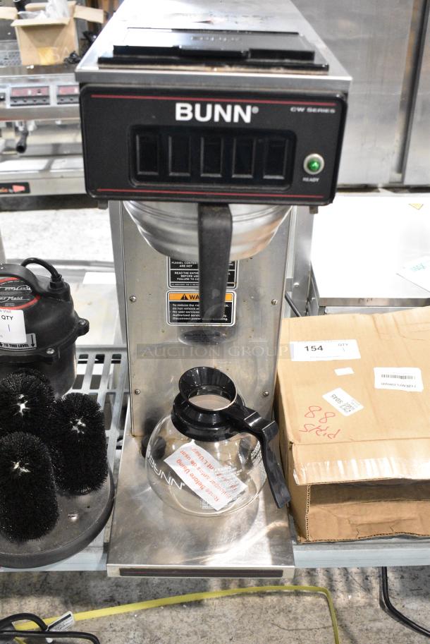 Bunn CW15-APS Stainless Steel Commercial Countertop Coffee Machine w/ Metal Brew Basket. 120 Volts, 1 Phase. - Image 1 of 10