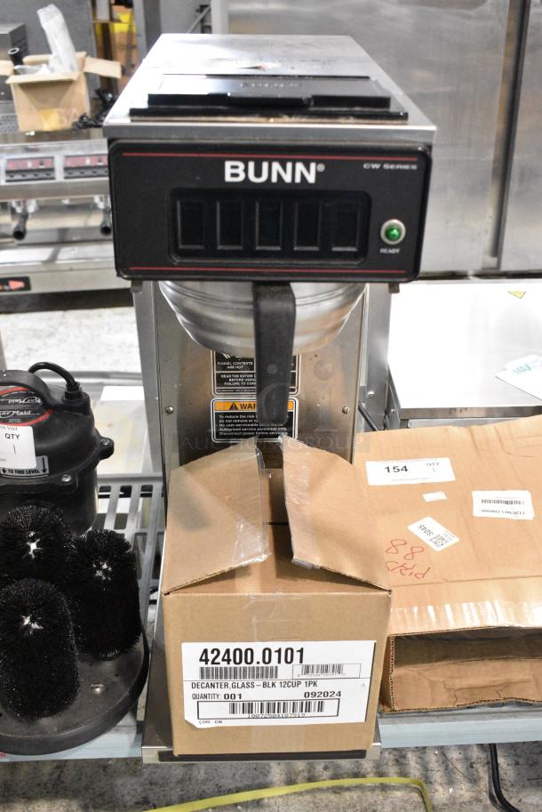 Bunn CW15-APS Stainless Steel Commercial Countertop Coffee Machine w/ Metal Brew Basket. 120 Volts, 1 Phase. - Image 10 of 10