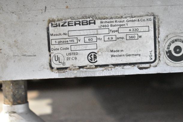 Bizerba A330 Metal Commercial Countertop Meat Slicer Stacker. 115 Volts, 1 Phase. Tested and Working! - Image 10 of 10