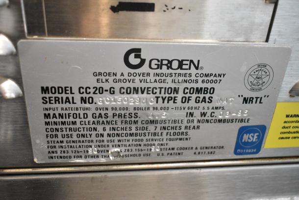 2 Groen CC20-G Stainless Steel Commercial Natural Gas Powered Convection Oven. 90,000BTU.  2 Times Your Bid! - Image 8 of 8