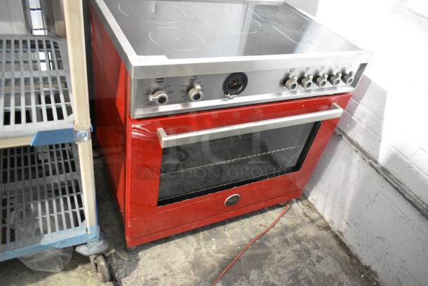 Bertazzoni PROF365INSROT Metal Electric Powered Range w/ Oven. Missing Outer Oven Glass Pane. 120/208-240 Volts. - Image 9 of 9