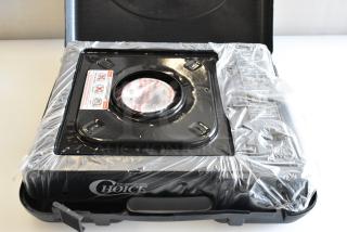 4 BRAND NEW SCRATCH AND DENT! Choice 472E10SL 1-Burner High Performance Butane Range / Portable Stove - 8,000 BTU. 4 Times Your Bid!