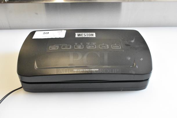 BRAND NEW SCRATCH AND DENT! Weston 65-3001-W External Vacuum Packaging Machine with 11 1/2" Seal Bar. 120 Volts, 1 Phase. Tested and Working! - Image 1 of 8