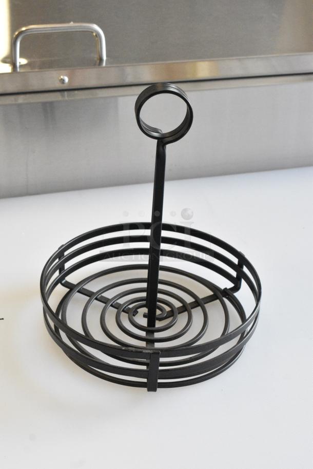 3 BRAND NEW SCRATCH AND DENT! Black Metal Countertop Holder. 3 Times Your Bid! - Image 1 of 4