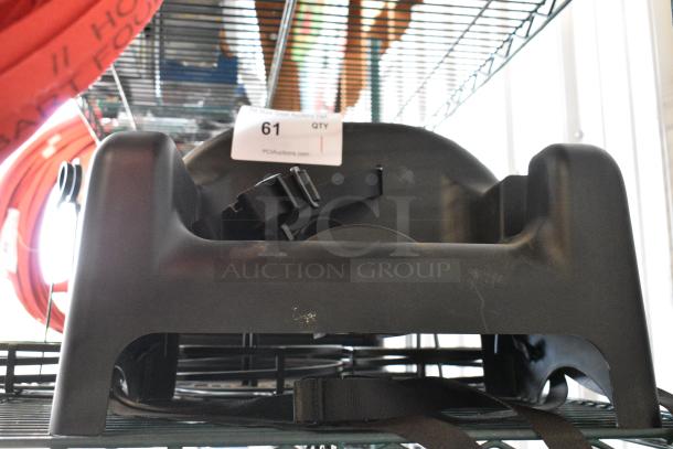 BRAND NEW SCRATCH AND DENT! Black Poly Countertop Booster Seat - Image 2 of 6
