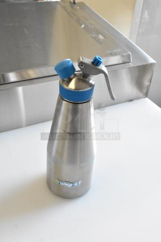 3 BRAND NEW SCRATCH AND DENT! Whip-it DC-SPec-L01S Specialist 1 Liter Heavy-Duty Stainless Steel Whipper. 3 Times Your Bid! - Item #1184695