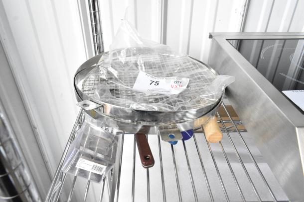 BRAND NEW SCRATCH AND DENT!  Lot of 10 Items Including SPM-22S Winco Pastry Mold, Utensils, Winco STR-10 Steamer Rack - Image 2 of 6