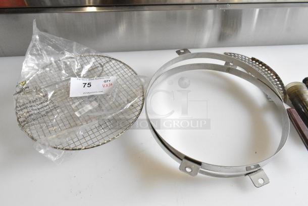 BRAND NEW SCRATCH AND DENT!  Lot of 10 Items Including SPM-22S Winco Pastry Mold, Utensils, Winco STR-10 Steamer Rack - Image 5 of 6