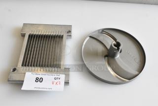 2 BRAND NEW SCRATCH AND DENT! Items Including Robot Coupe E/S 2-5/64" Food Processor Blade and Slicing Blade. 2 Times Your Bid!