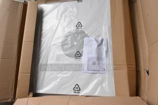 BRAND NEW SCRATCH AND DENT! Speco Technologies G86TG2X2 86 Series 2' x 2' Off-White Grille In-Ceiling Tile Speaker with Transformer - 70/25V, 15W, 100 dB