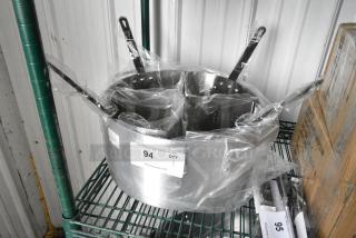 BRAND NEW SCRATCH AND DENT! Choice 471PASTA20KT  5-Piece Vegetable and Pasta Cooker Set with 20 Qt. Aluminum Pot and 5 Qt. Stainless Steel Insets
