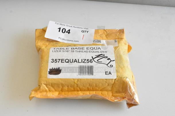BRAND NEW SCRATCH AND DENT! 357EQUALIZ56 FLAT Tech Equalizers 5/16"-18 Thread Black Table Leveler - Image 3 of 4