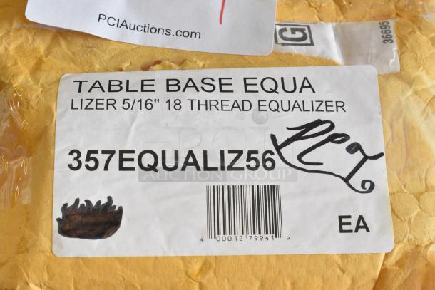 BRAND NEW SCRATCH AND DENT! 357EQUALIZ56 FLAT Tech Equalizers 5/16"-18 Thread Black Table Leveler - Image 4 of 4