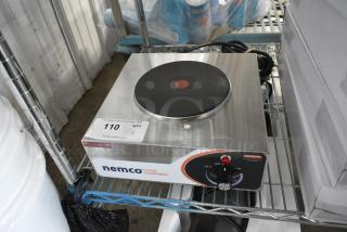 BRAND NEW SCRATCH AND DENT! 2024 Nemco 6310-1-240 Electric Countertop Hot Plate with 1 Solid Burner - 240 Volts, 1 Phase.