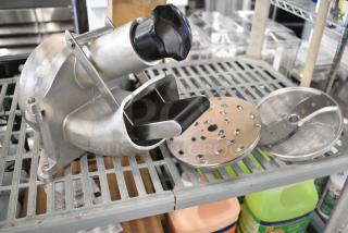 BRAND NEW SCRATCH AND DENT! Vollrath Metal Commercial Food Processor / Vegetable Slicer Head w/ Shredder and Slicing Blade.