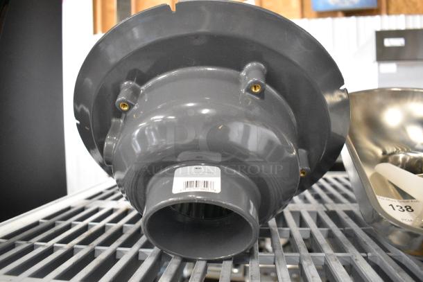 BRAND NEW SCRATCH AND DENT! Oatey 78023 3" - 4" PVC Roof Drain with Cast Iron Dome Guard - Image 4 of 5