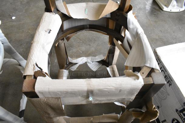 3 BRAND NEW SCRATCH AND DENT! Items Including Silver Dining Height Cross Back Chair w/ Black Cushion, Black Ladder Back Bar Height Chair w/ Black Cushion and Wooden Ladder Back Chair Frame. 3 Times Your Bid! - Image 10 of 10
