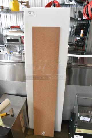 2 BRAND NEW SCRATCH AND DENT! Cutting Boards; White and Brown. Includes 67.5x19.5. 2 Times Your Bid!