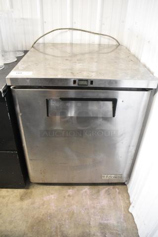 Turbo Air MUF-28 Stainless Steel Commercial Single Door Undercounter Freezer on Commercial Casters. 115 Volts, 1 Phase. Tested and Working!