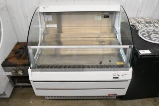 Turbo Air TOM-40SW-N Metal Commercial 39" Horizontal Open Air Cooler Grab N Go Merchandiser on Commercial Casters. 115 Volts, 1 Phase. Tested and Working!