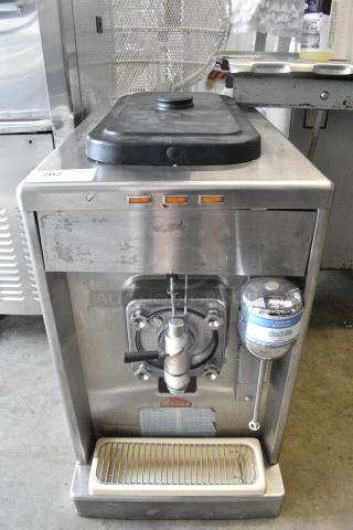 Taylor 340D-27 Stainless Steel Commercial Countertop Air Cooled Single Flavor Frozen Beverage Machine w/ Drink Mixer. 208-230 Volts, 1 Phase.