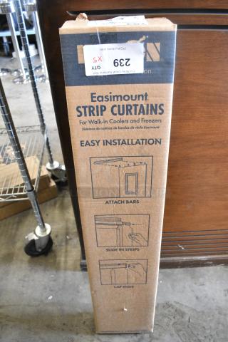 5 BRAND NEW SCRATCH AND DENT! Items Including Kason; 401 Easimount Strip Curtain Set (6"W x 84"H Strip), 42" Door Width 507SA6064284, Kason; 402 Easimount Strip Curtain Set for 42" Door Width 507402064284, Kason; 401 Easimount Strip Curtain Set (6"W x 84"H Strip), 38" Door Width 507SA6063884, Kason; 402 Easimount Strip Curtain Set (6"W x 84"H Strip), 38" Door Width 507LA6063884, Kason; 402 Easimount Replacement Strip Curtain (6"W x 84"H Strip) 507LA6060084. 5 Times Your Bid!