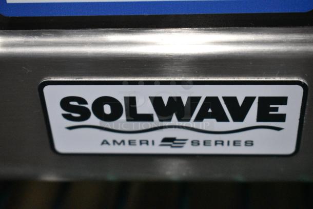 BRAND NEW SCRATCH AND DENT! 2024 Solwave SWAHD12 Ameri-Series Space Saver Heavy-Duty Stainless Steel Commercial Microwave with Push Button Controls. 120 Volts, 1 Phase. - Image 4 of 7