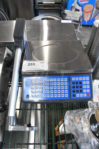BRAND NEW SCRATCH AND DENT! 2025 AvaTek 334PCS60T 60 lb. Digital Price Computing Scale with Tower. Tested and Working!