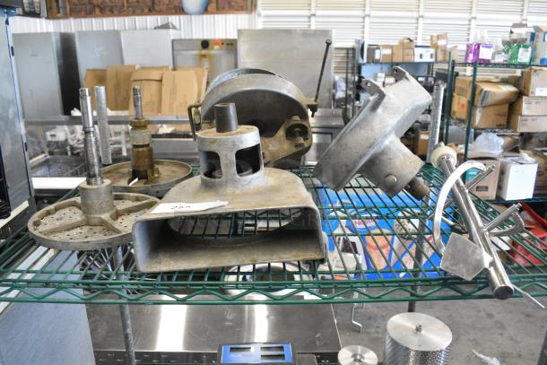 4 Items; 3 Metal Pelican Head Piece w/ 2 Blades and 1 Ice Cream Machine Auger. 4 Times Your Bid! - Image 1 of 7