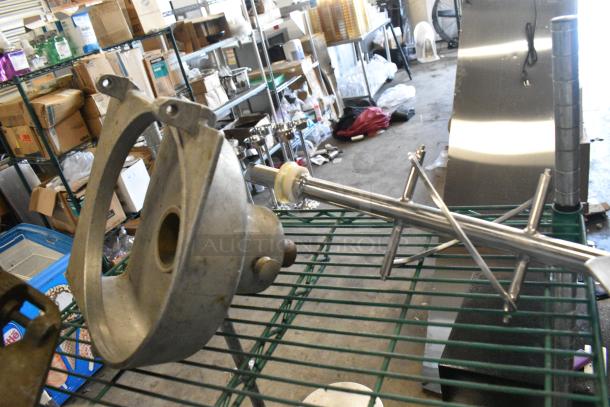 4 Items; 3 Metal Pelican Head Piece w/ 2 Blades and 1 Ice Cream Machine Auger. 4 Times Your Bid! - Image 4 of 7