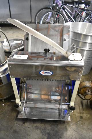 Omcan HL-52006 Metal Commercial Countertop Bread Loaf Slicer. 110 Volts, 1 Phase. Tested and Working!
