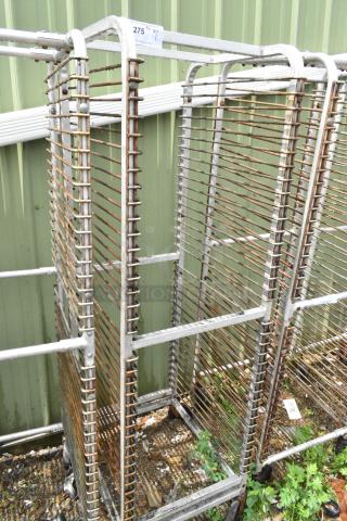 Metal Commercial Pan Transport Rack on Commercial Casters.