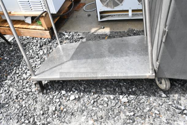 Stainless Steel 4 Tier Shelving Unit. BUYER MUST DISMANTLE. PCI CANNOT DISMANTLE FOR SHIPPING. PLEASE CONSIDER FREIGHT CHARGES. - Image 3 of 5